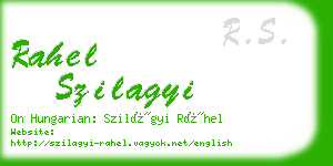 rahel szilagyi business card